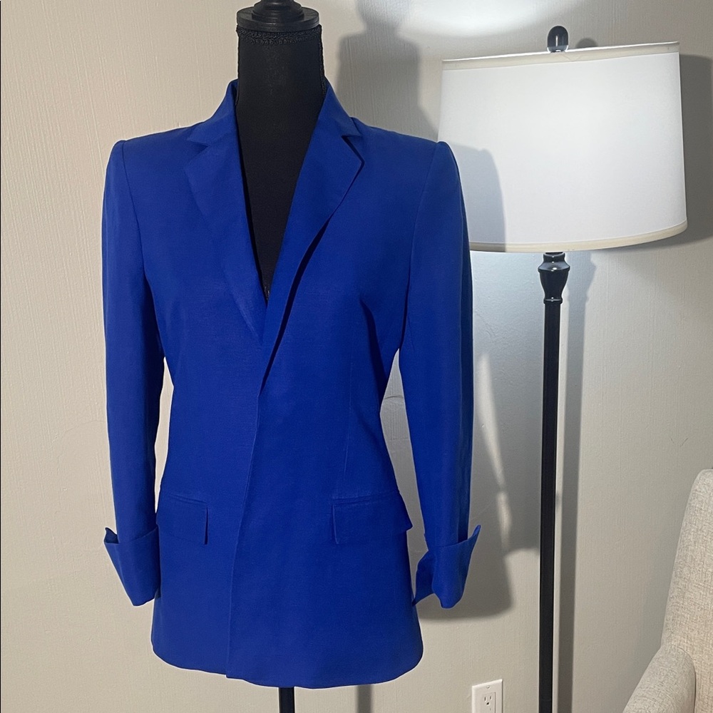 Elegant Linen Open Blazer